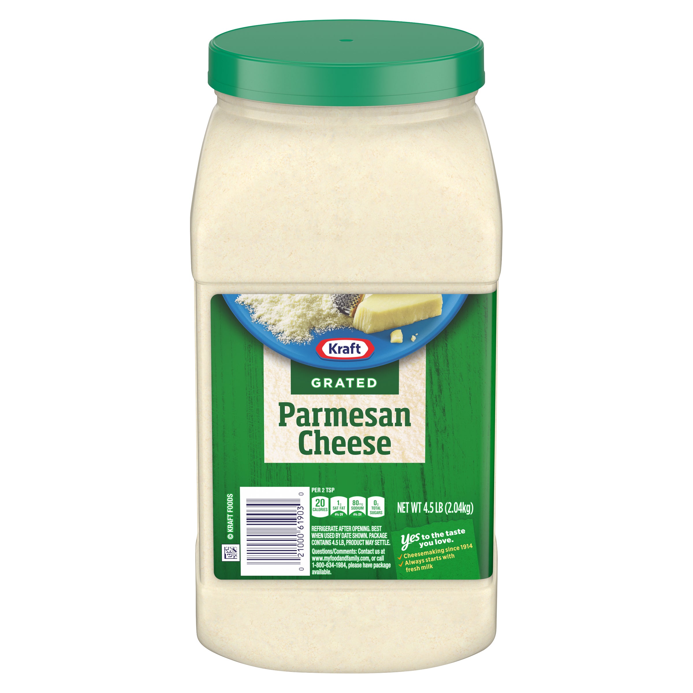 **Kraft** Parmesan Cheese, Grated, 4.5 lbs