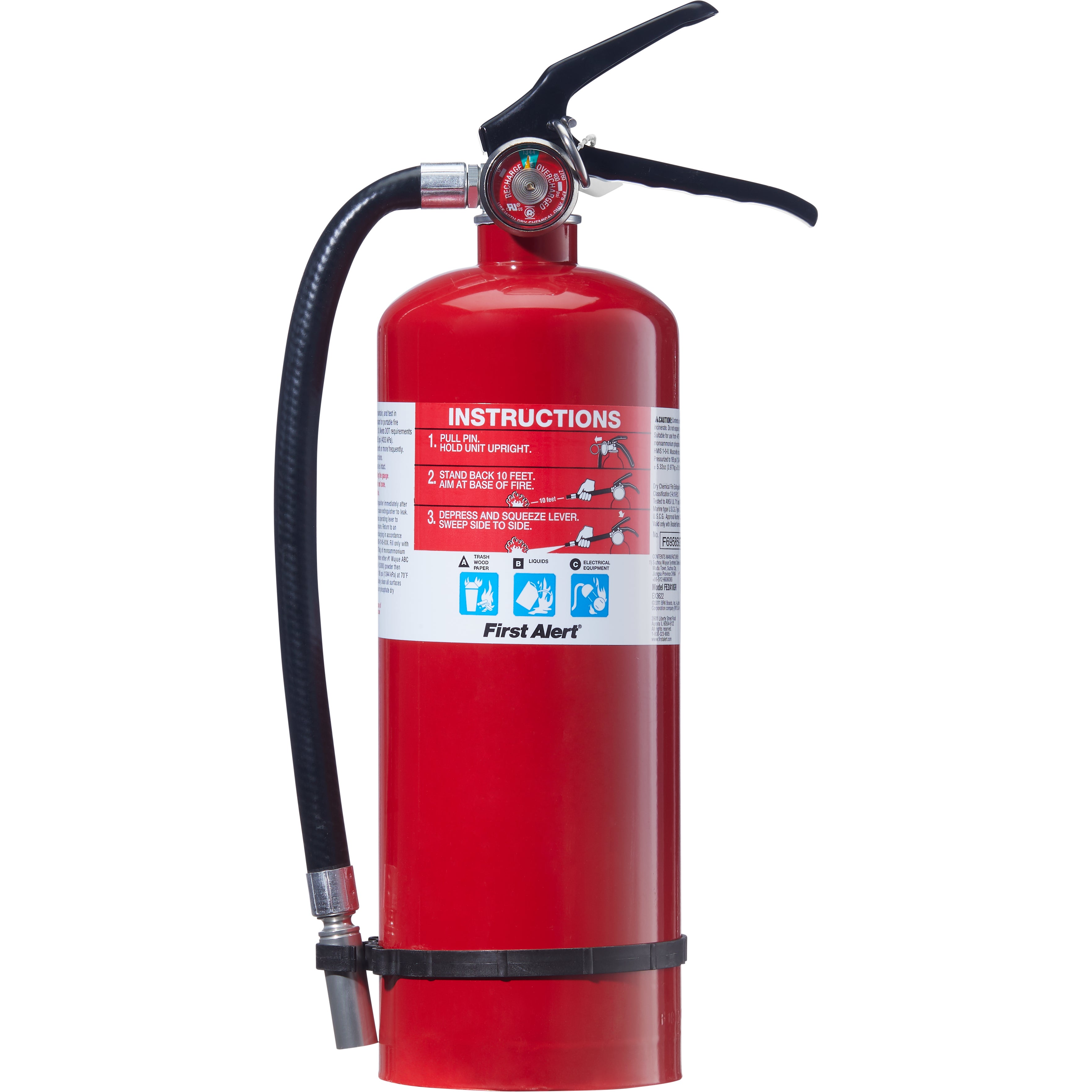 **First Alert** Fire Extinguisher, Heavy Duty , Professional Grade, 5 lbs