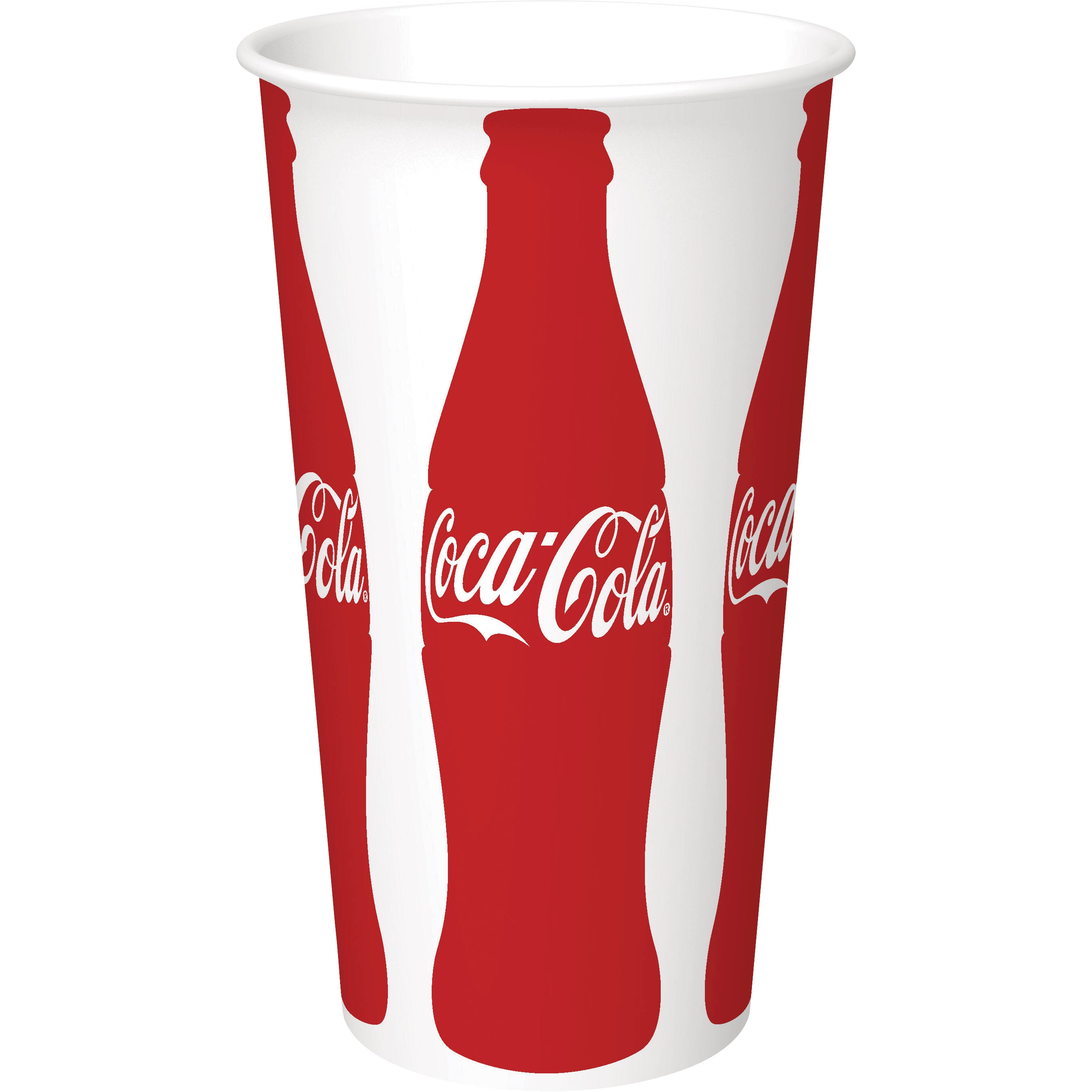 **Graphic Packaging** Cold Cups, Paper, Coca-Cola, 20 oz, 600 ct