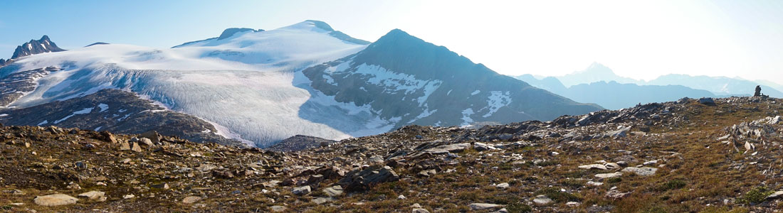 Heli-hiking in the Canadian Rockies