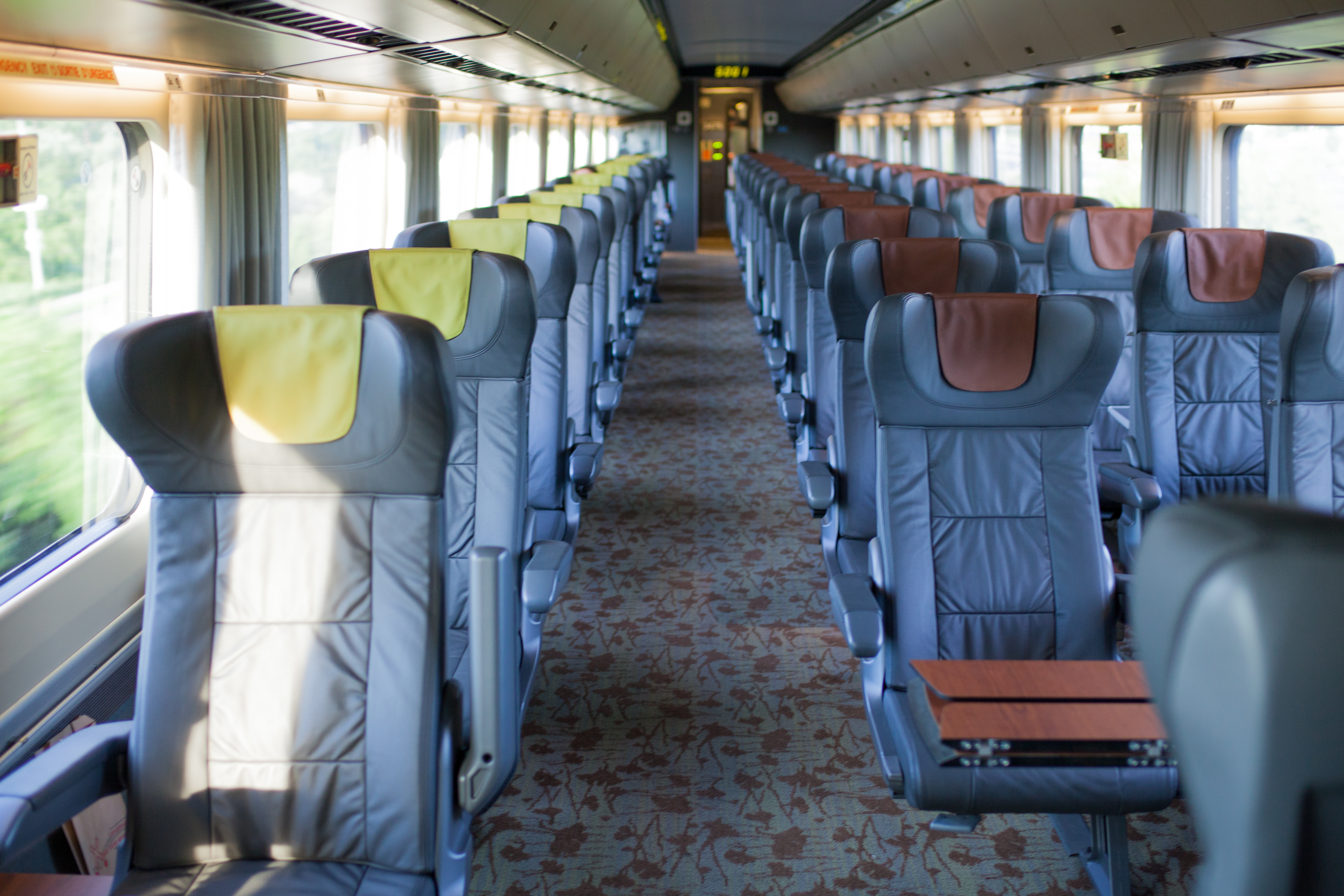Spacious seats on VIA Rail’s Business Class