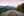 Sunset View of Canadian Rockies and Railway Track at Lake Louise