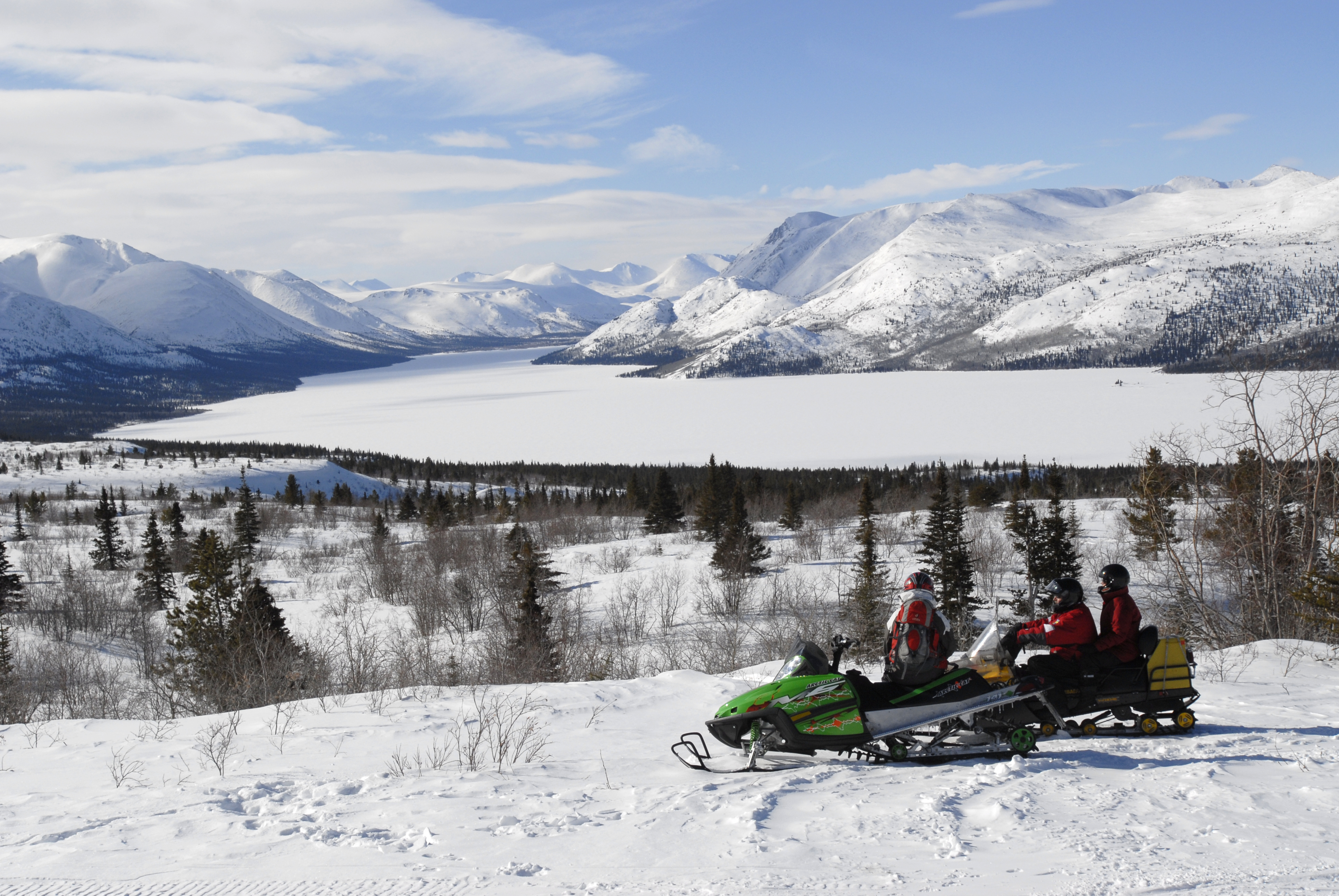 Snowmobiling