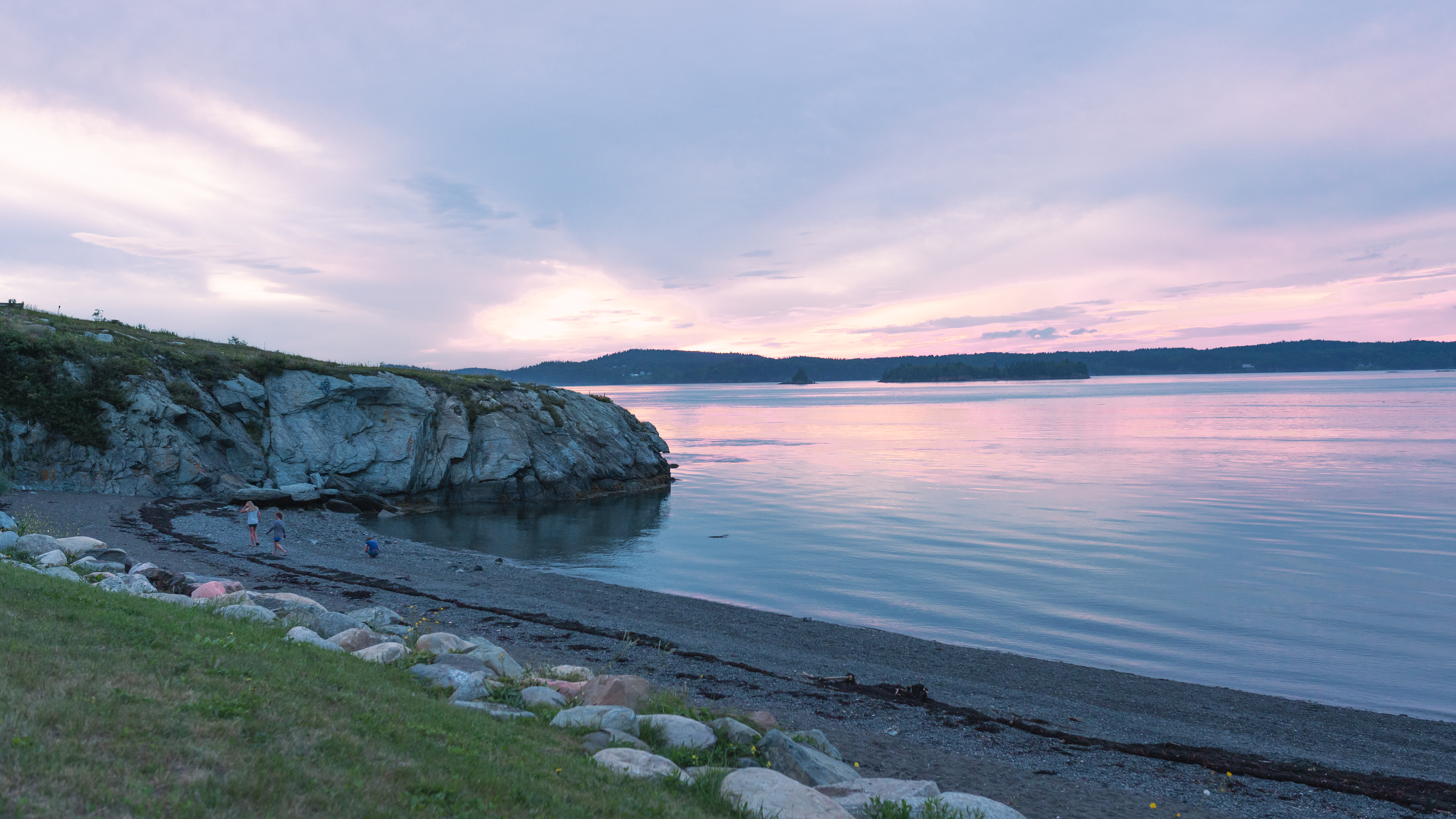 Calm waters in Campobello Island in Welshpool, New Brunswick