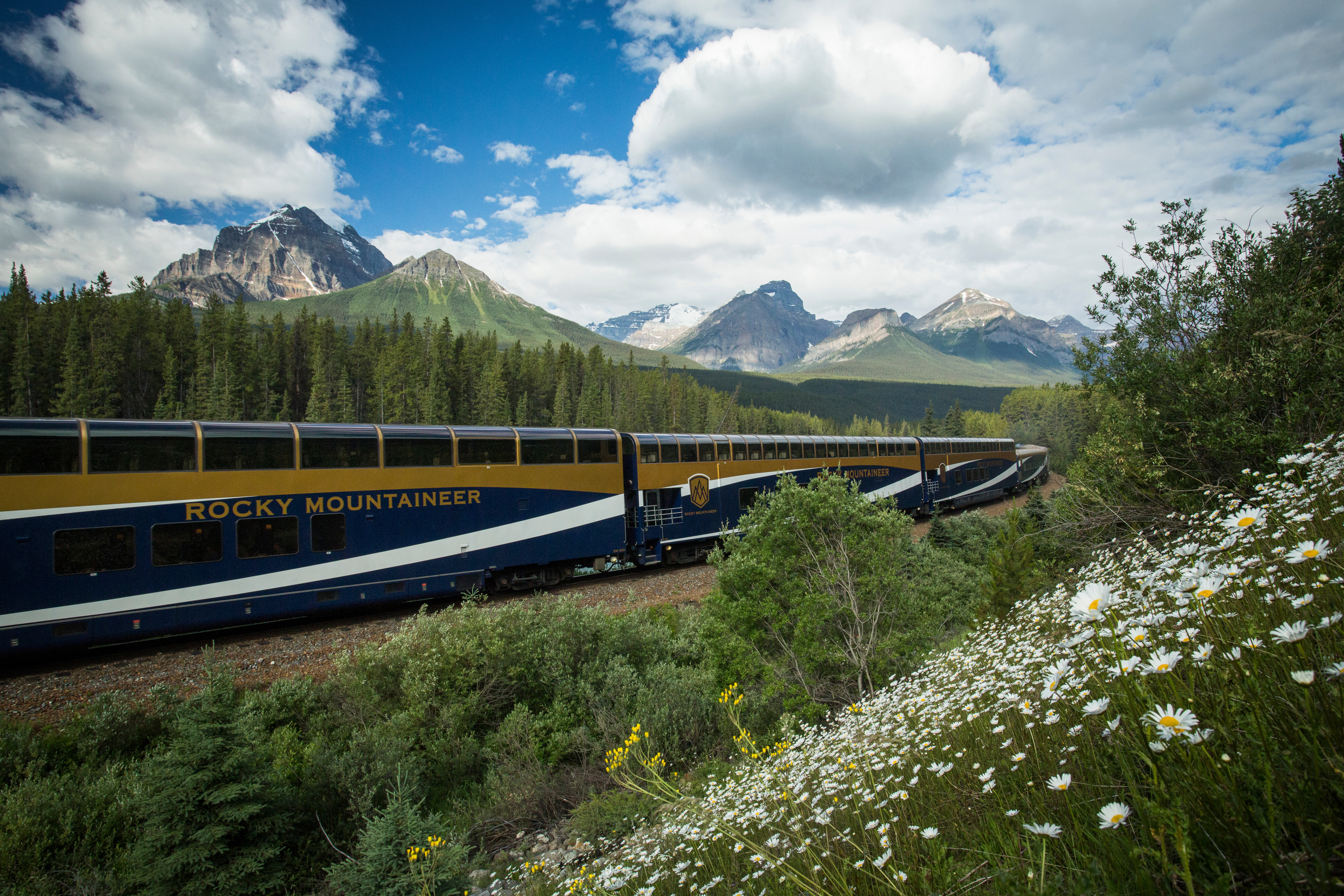Rocky Mountaineer in Banff National Park