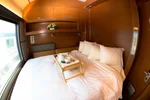 Luxury Prestige train cabin on the Canadian train across Canada