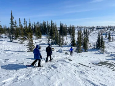 Hiking through the tundra in Churchill, Manitoba