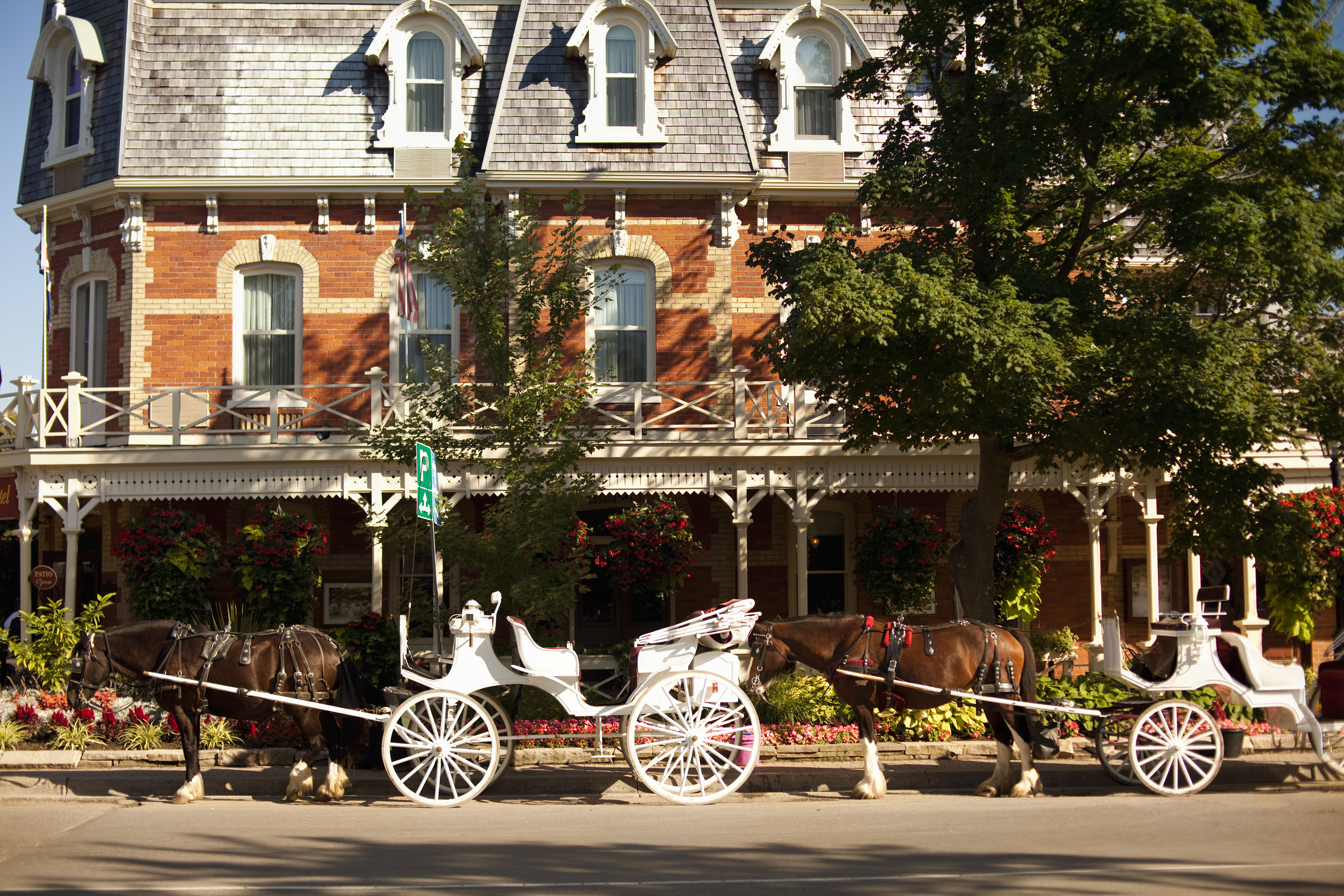 Horse drawn carriage in Niagara