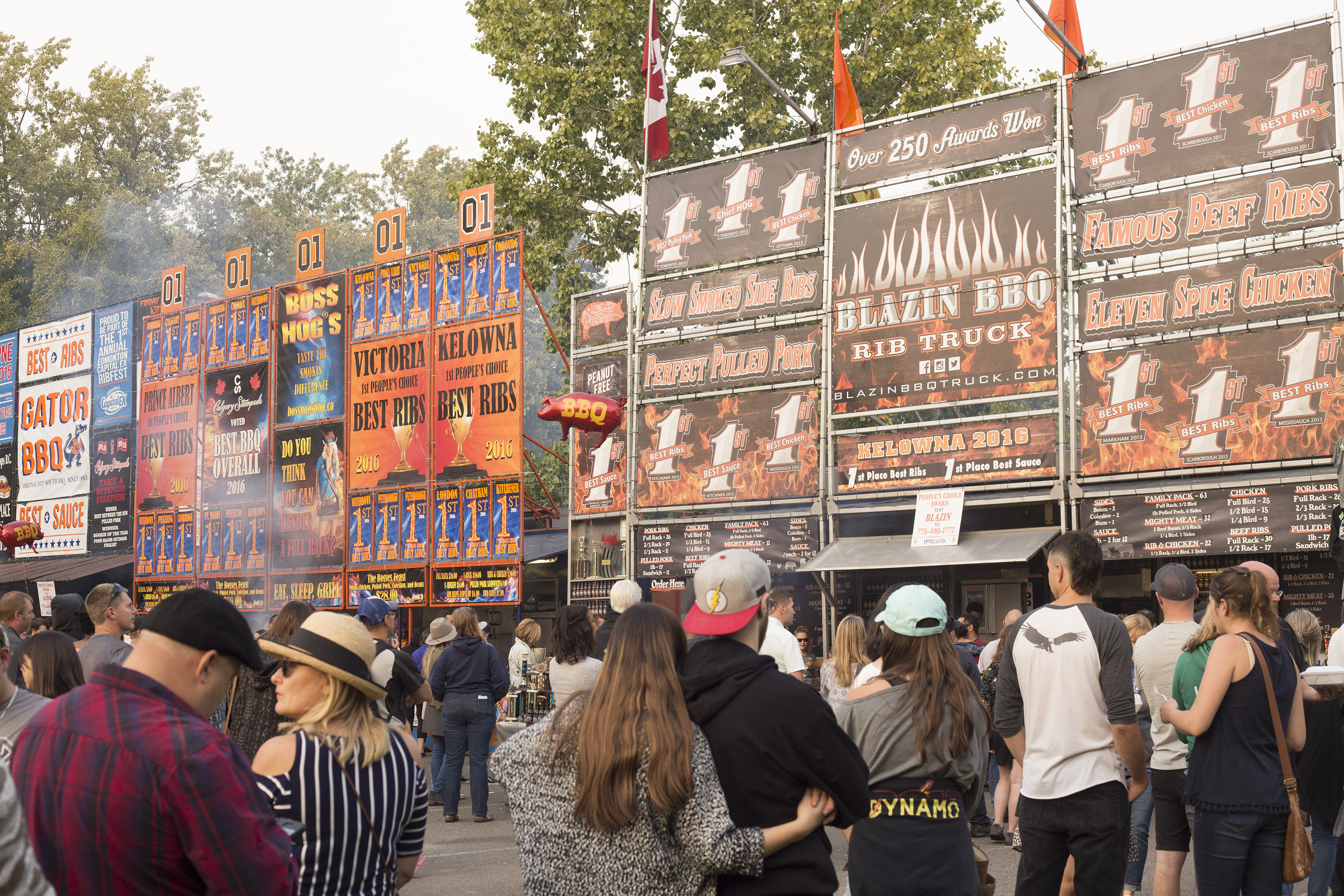 People at Kelowna Ribfest