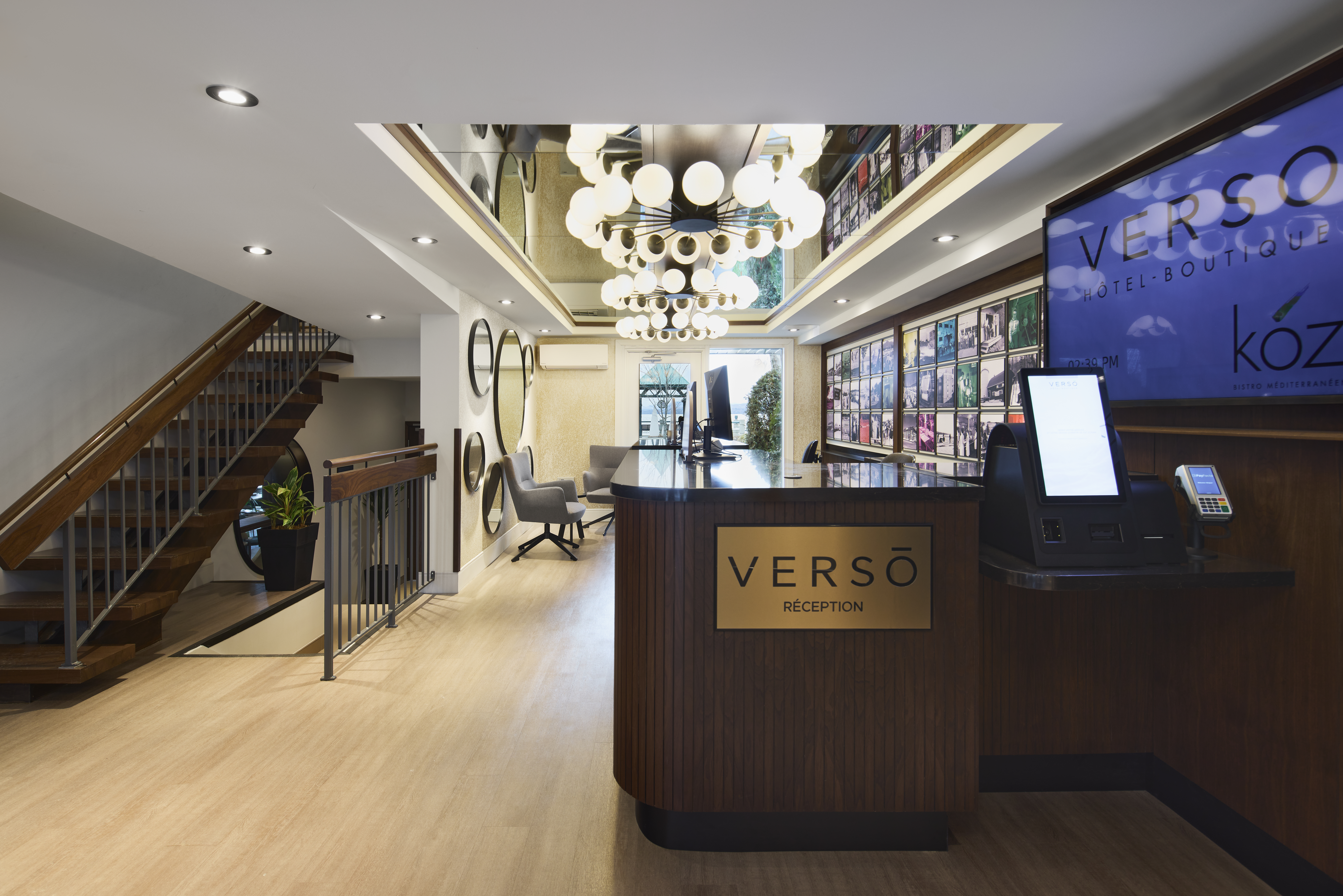 Hotel entrance at Hotel Verso