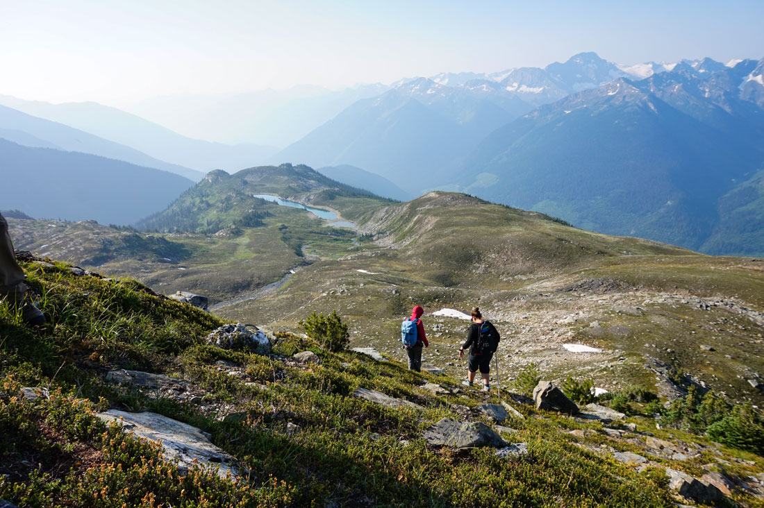 Heli-hiking in the Canadian Rockies