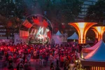 Montreal International Jazz Festival at night