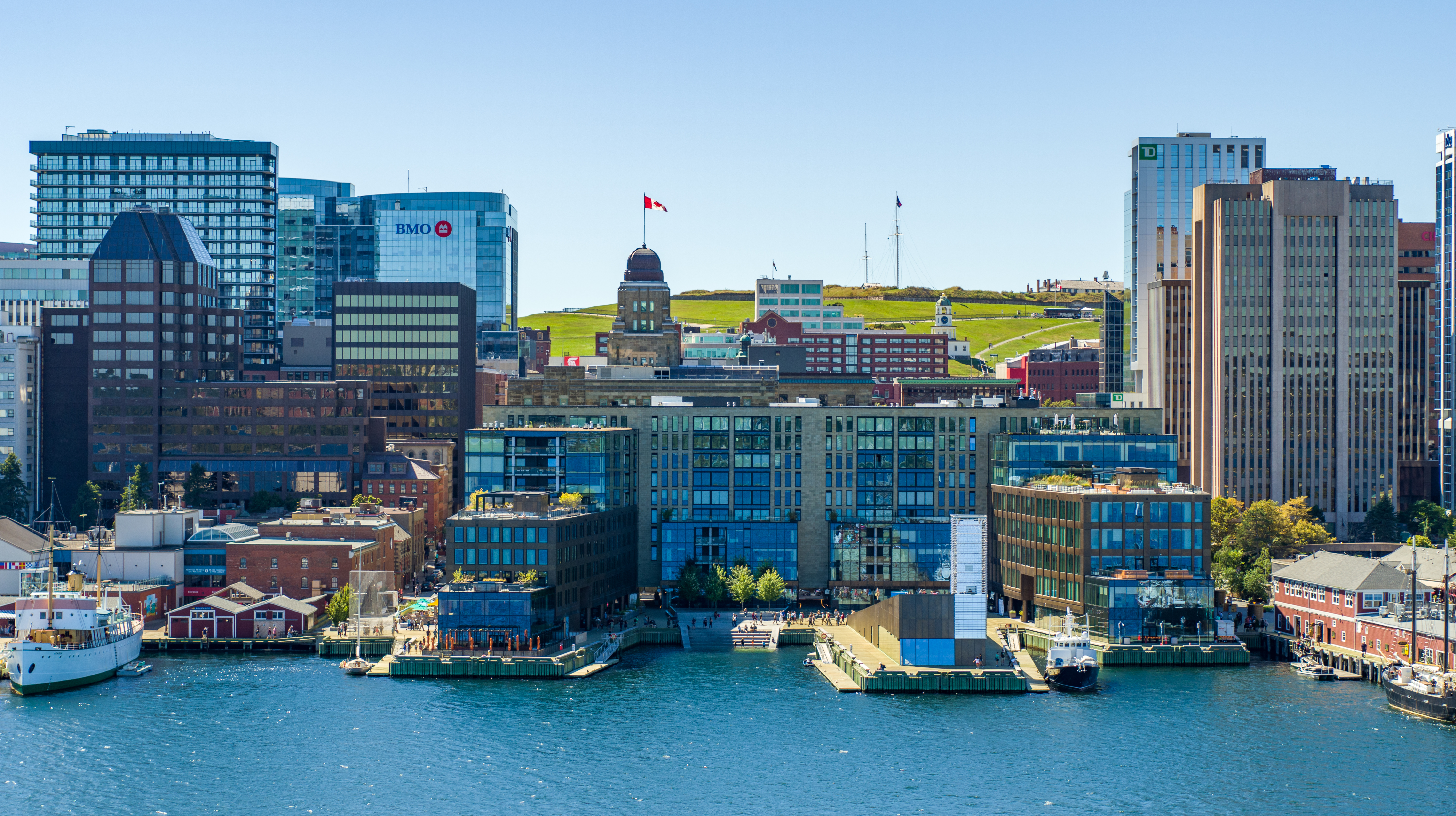 Harbour facing downtown district located in the heart of Halifax Waterfront marries old and modern architecture