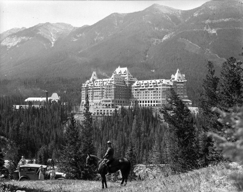 Historic image of the Banff Springs Hotel