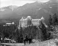 Historic image of the Banff Springs Hotel