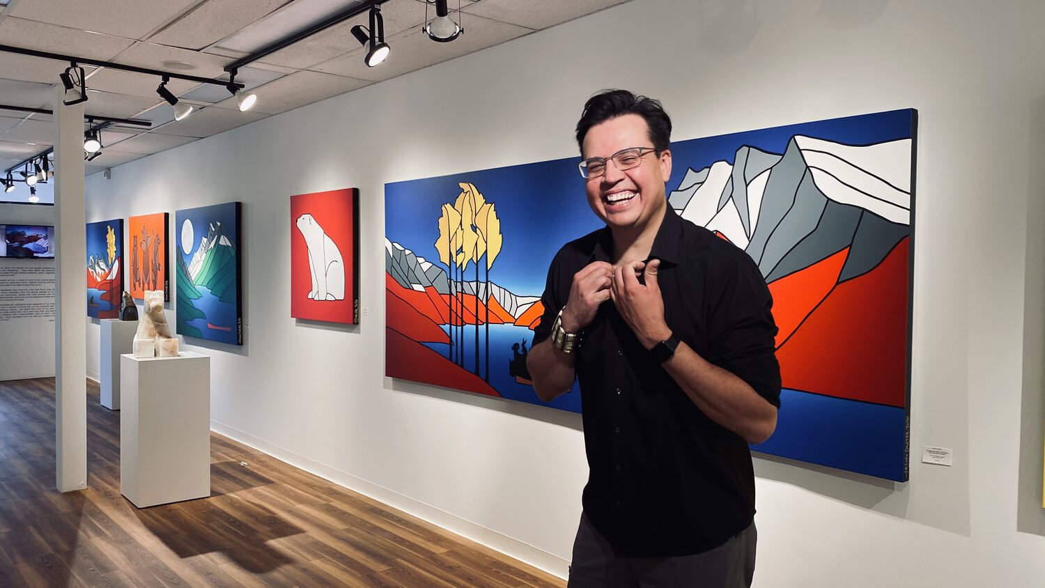 Jason Carter is an Indigenous sculptor, painter, illustrator and public artist from the Little Red River Cree Nation.