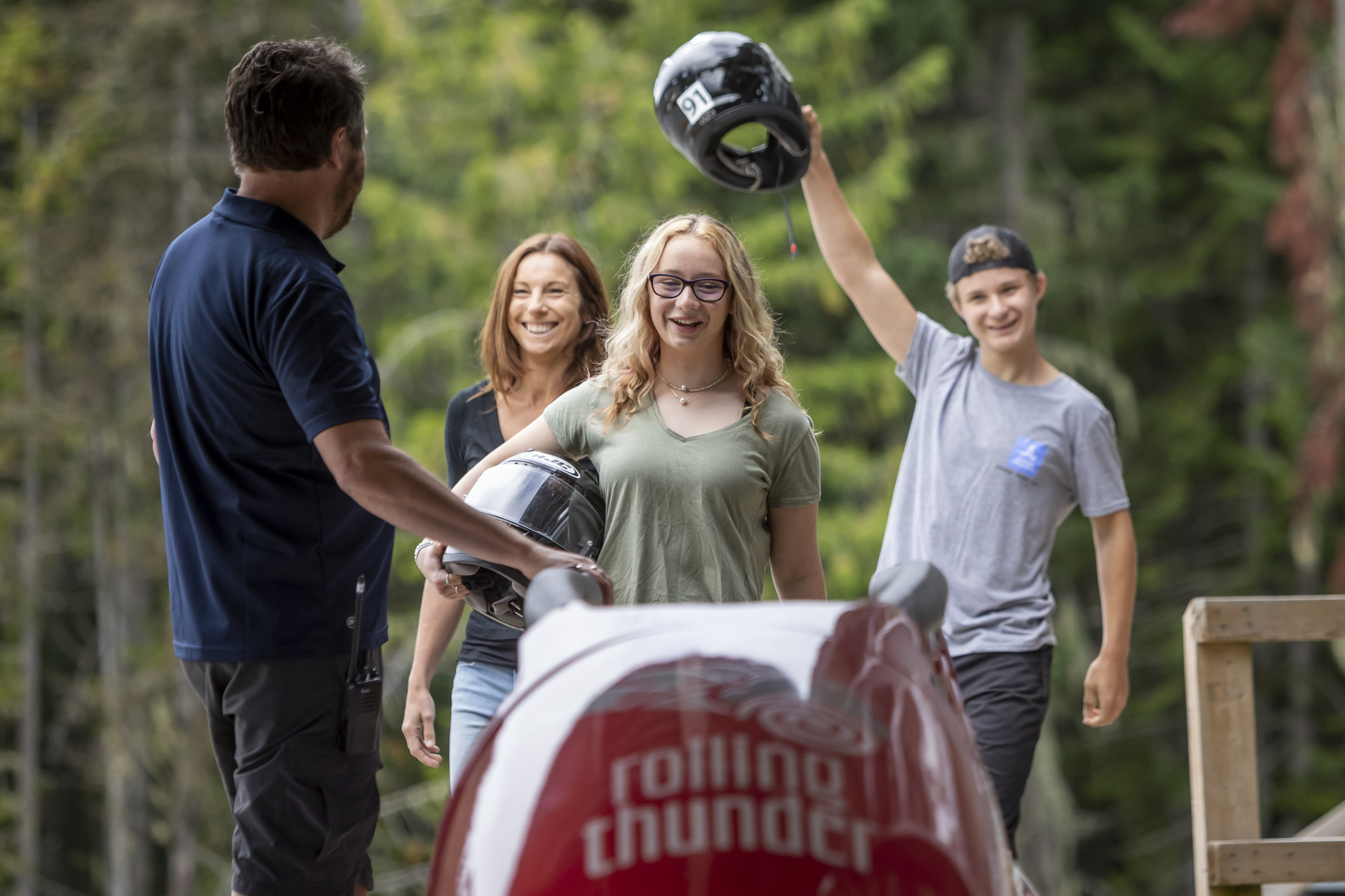 Summer bobsleighing in Whistler