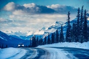 Winter Roadtrip on Icefields Parkway in Banff National Park