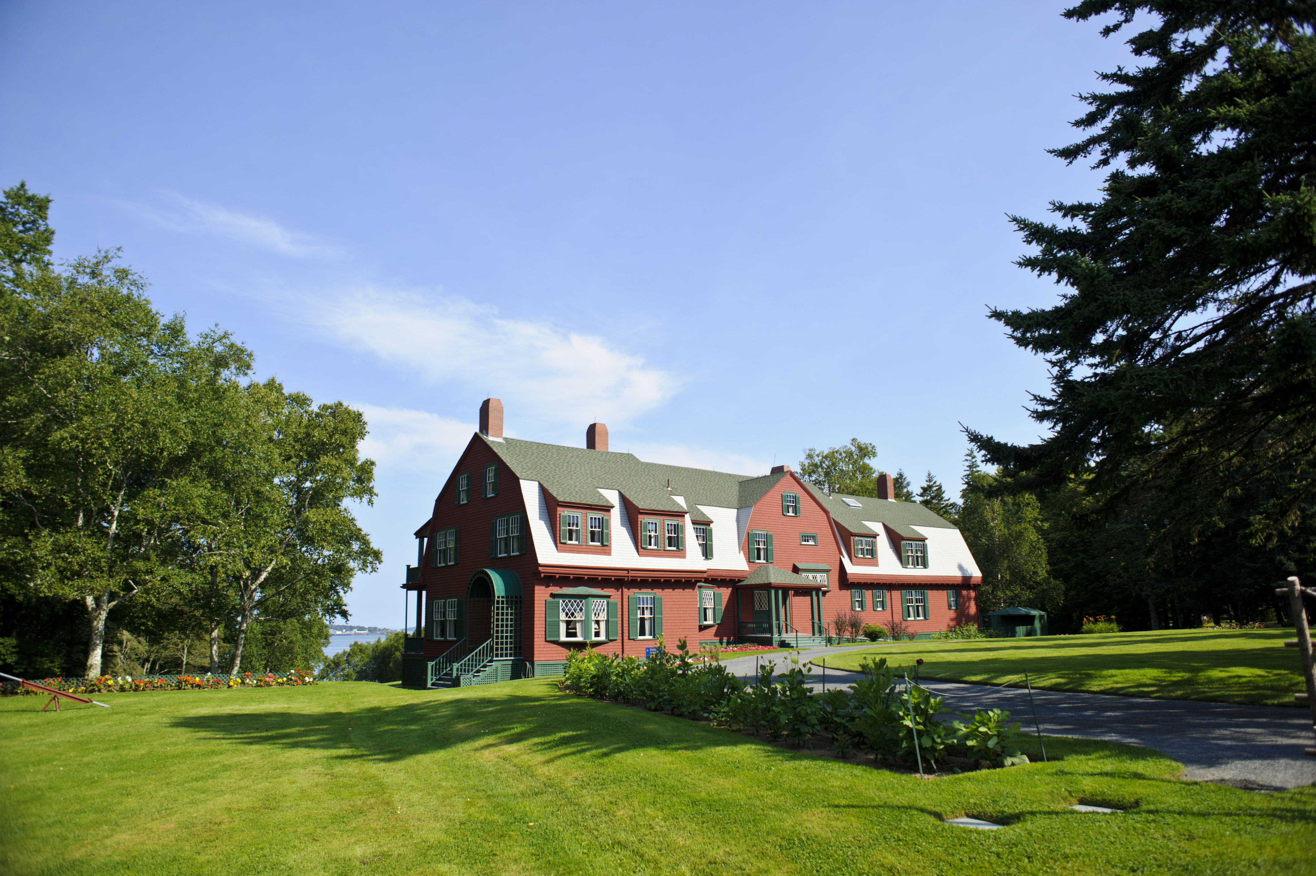 Grounds of Franklin Roosevelt's summer cottage residence near Bay of Fundy on Campobello Island, Welshpool