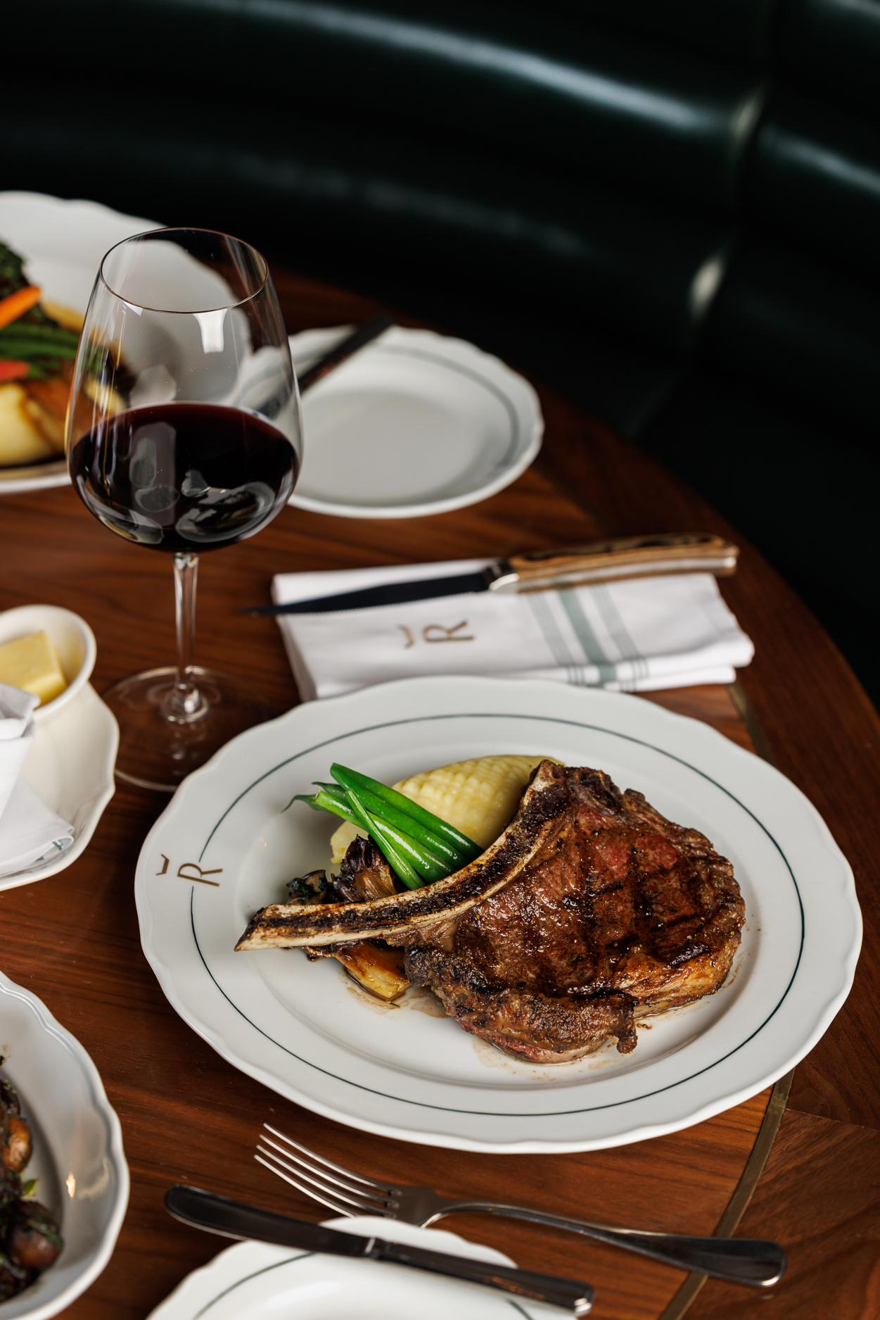 A steak dinner at Reign Restaurant