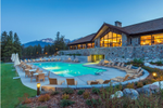 The swimming pool attached to the main lodge at Fairmont Jasper Park Lodge