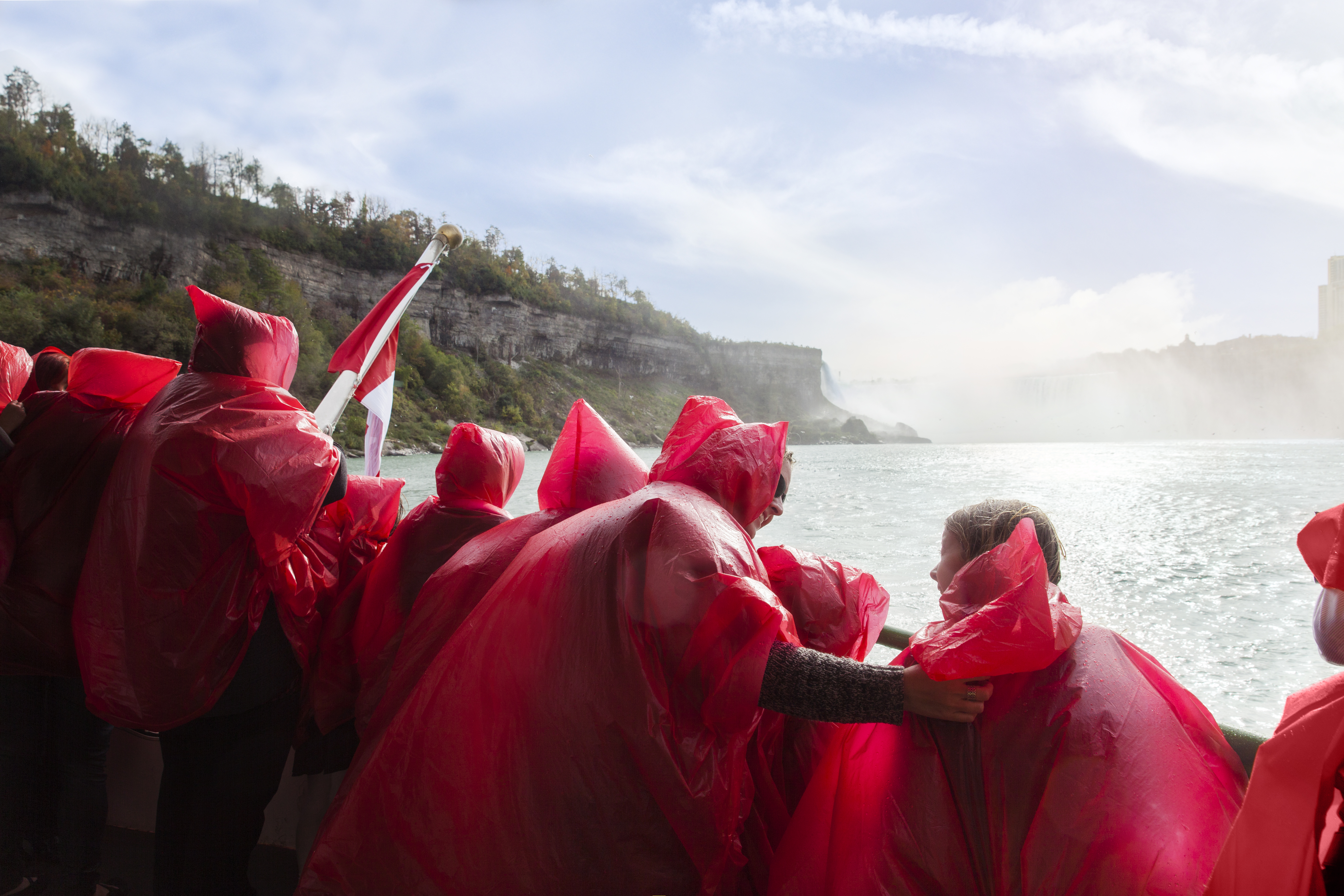 Passengers on a Hornblower Niagara Cruise