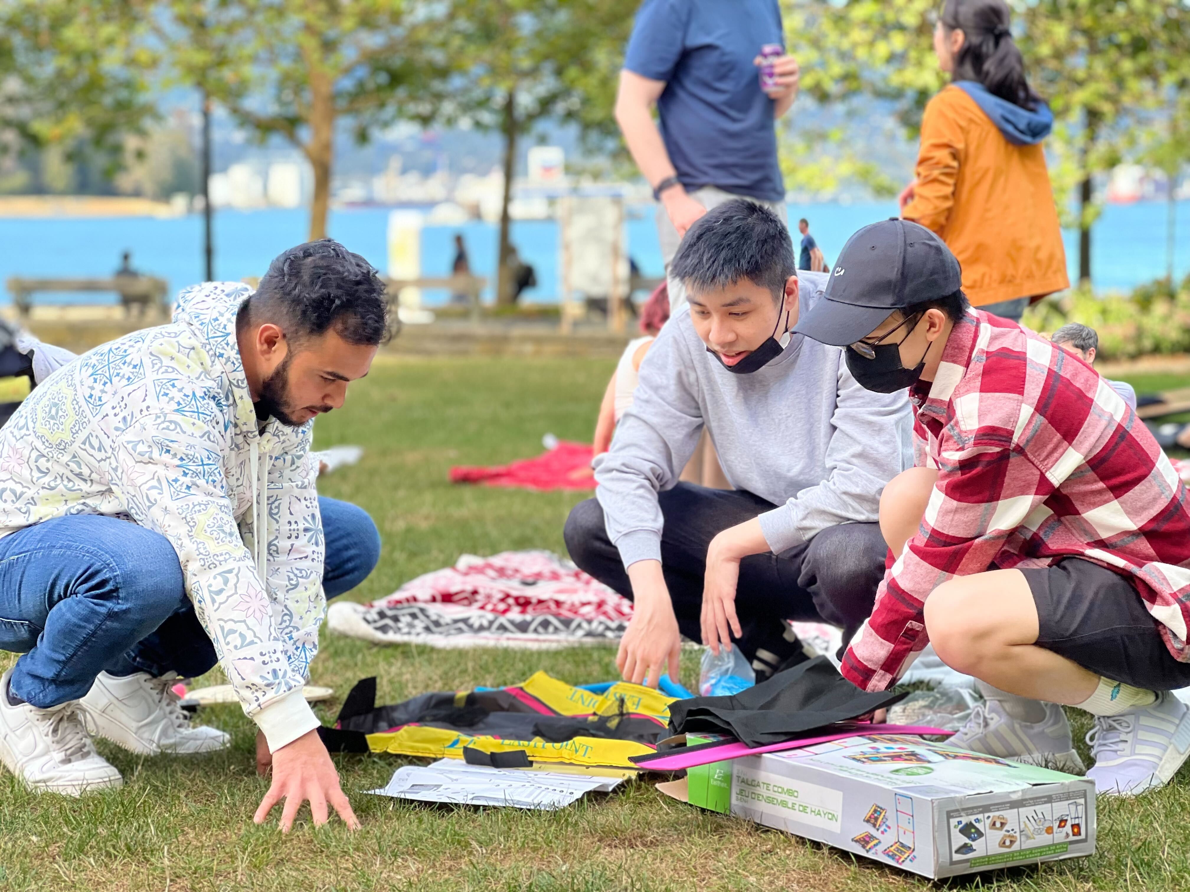 Fresh Tracks Canada staff at a company picnic in Coal Harbour