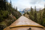 Riding Rocky Mountaineer from Banff to Kamloops