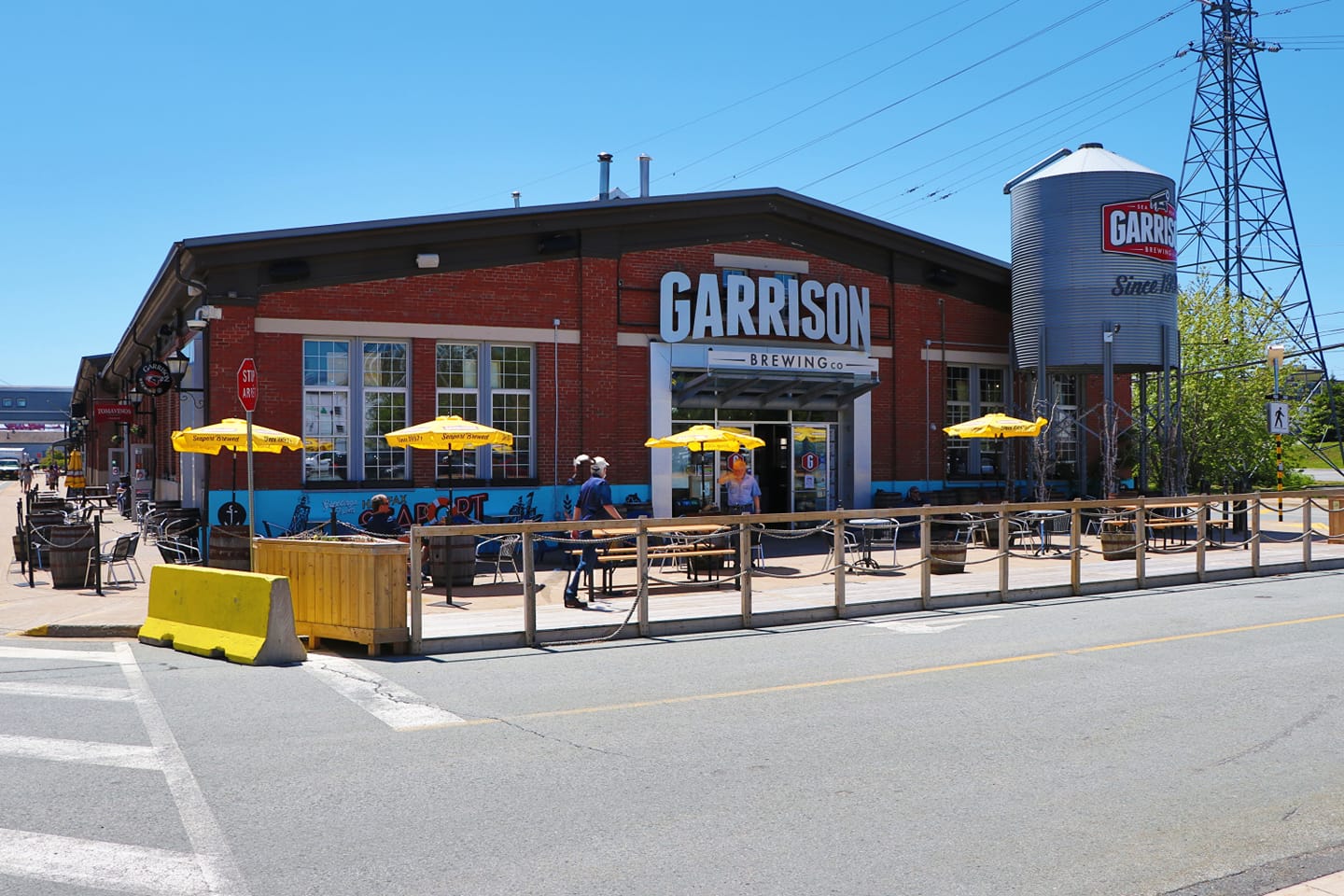 The patio at the Garrison Brewing Company in Halifax.