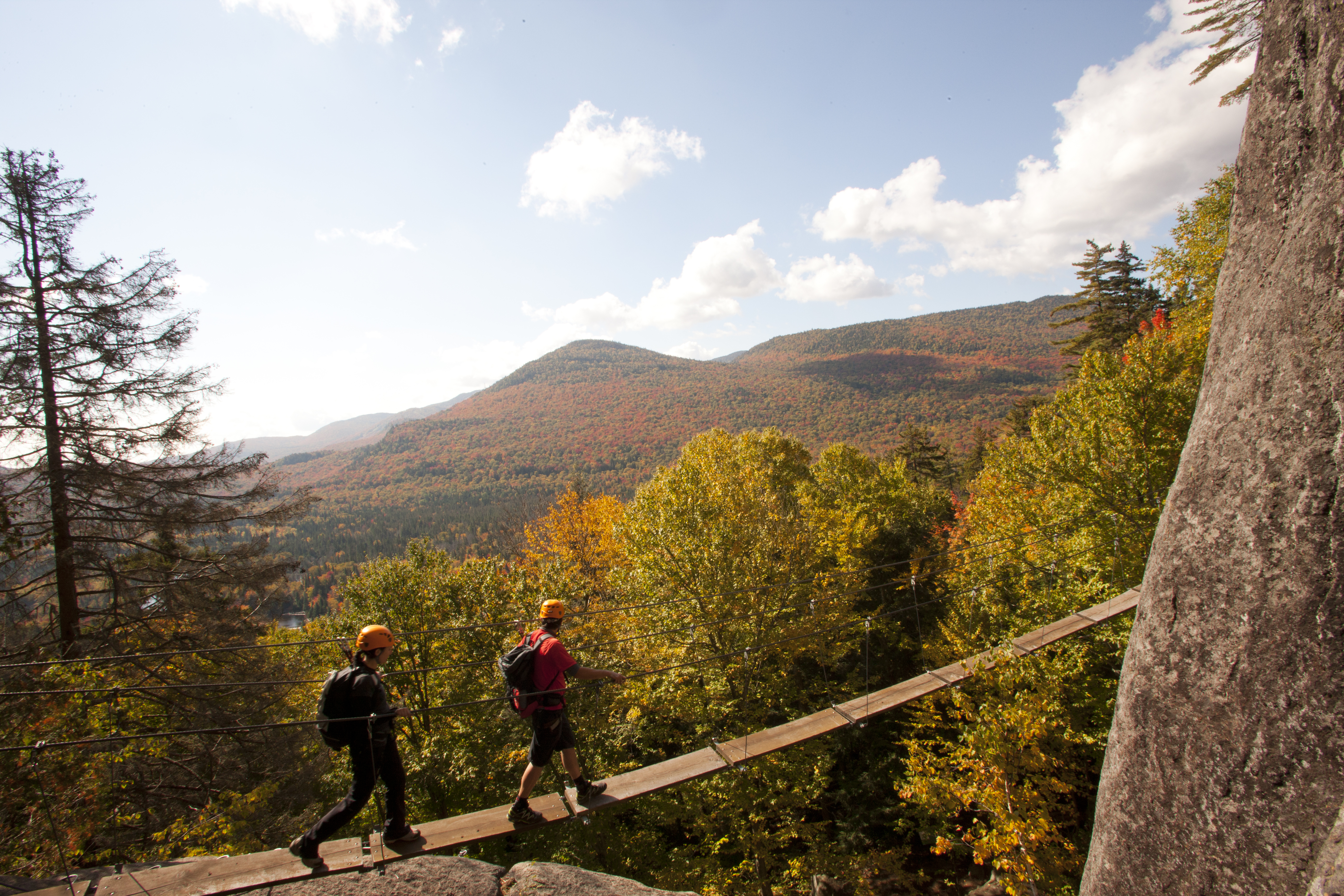 Hiking in the Laurentians, outside of Montreal 