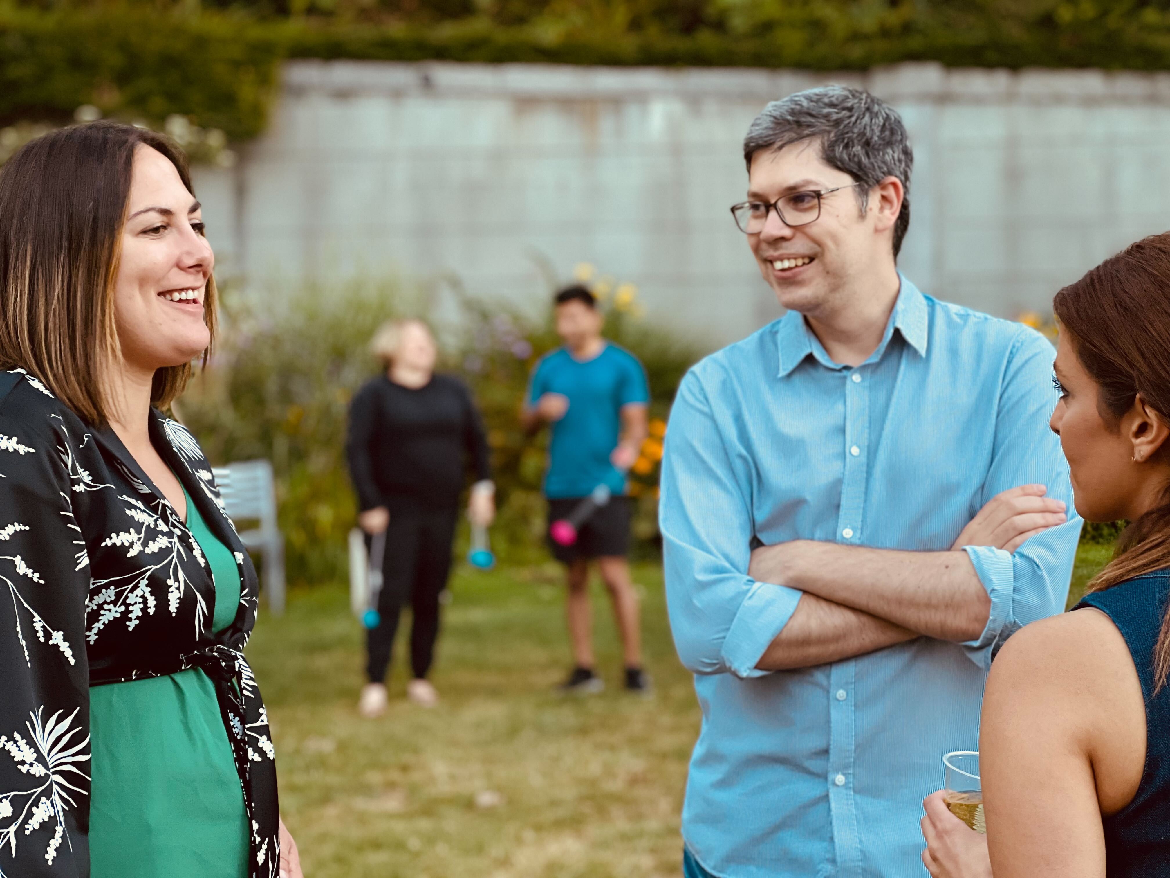Fresh Tracks Canada staff at a company picnic in Coal Harbour
