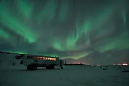 Northern Lights over Tundra Buggy
