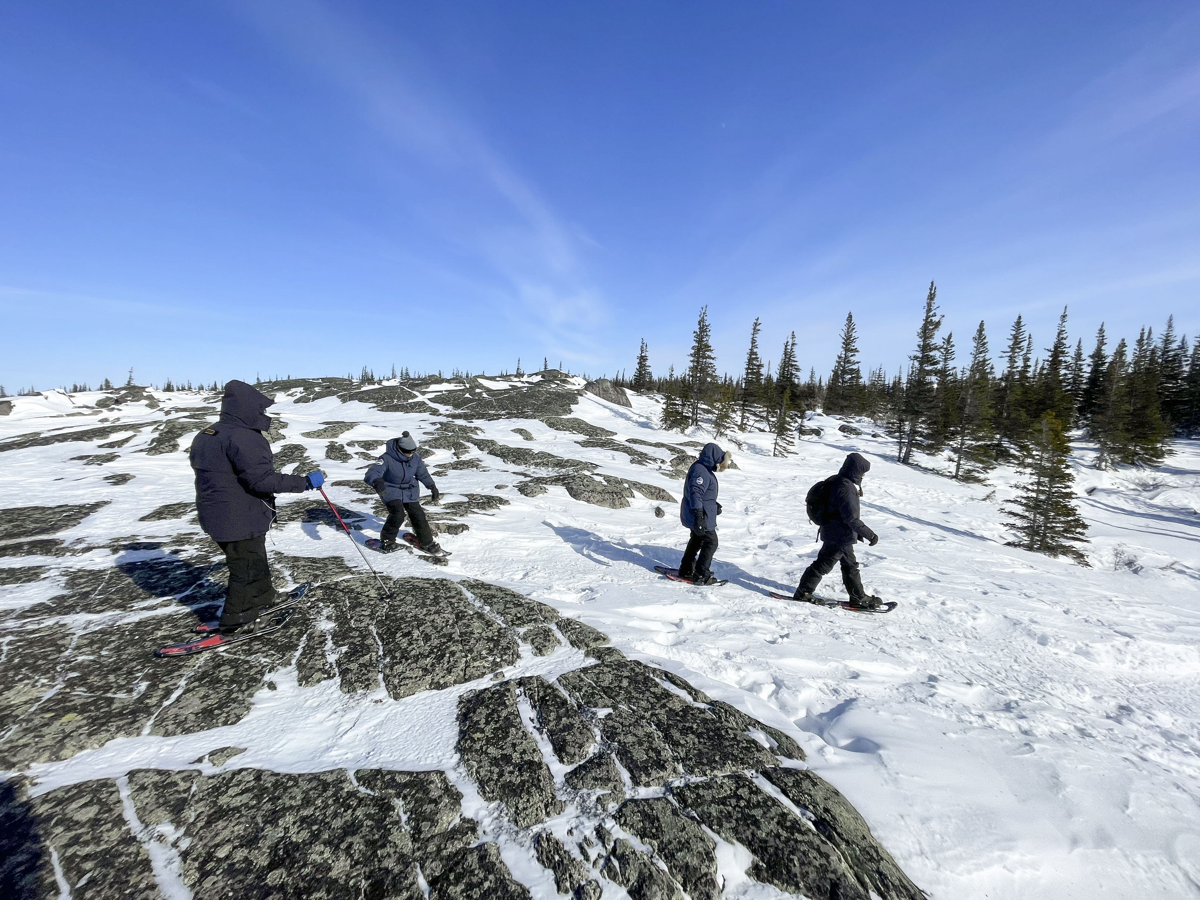 Hiking through the tundra in Churchill, Manitoba