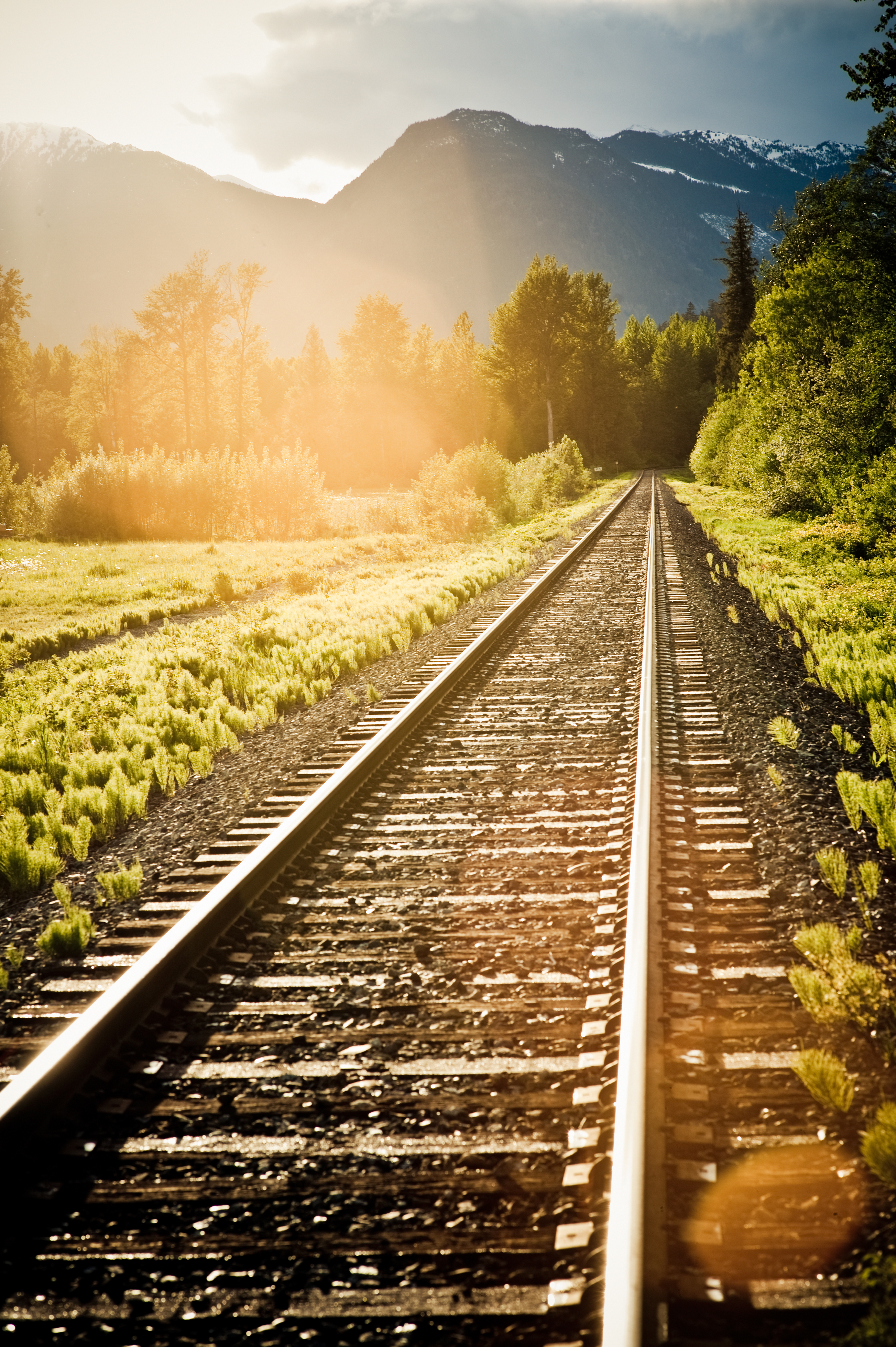 Traveling on a train to Canada from USA