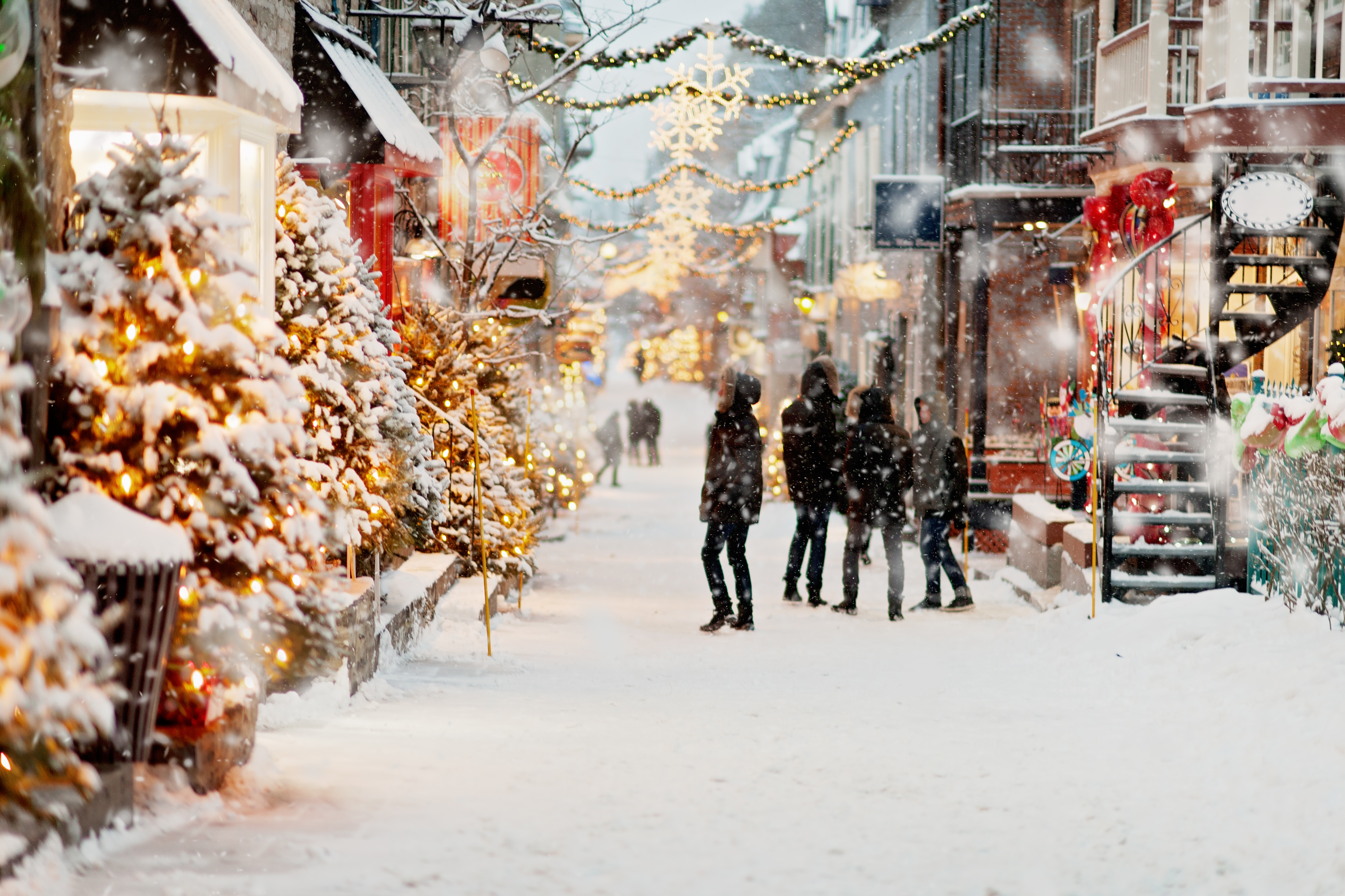 A snowy day in Quebec City