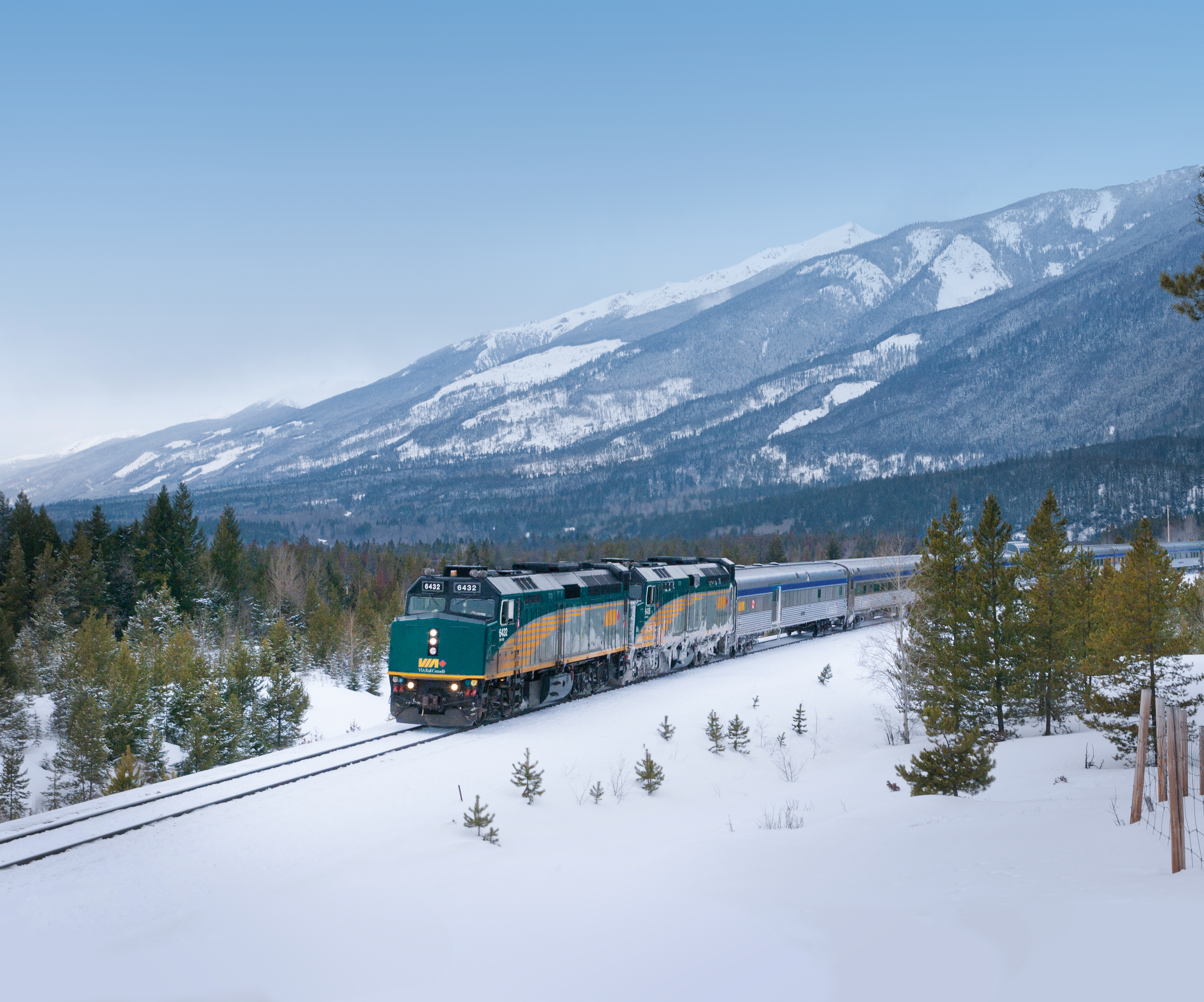 Winter train trips