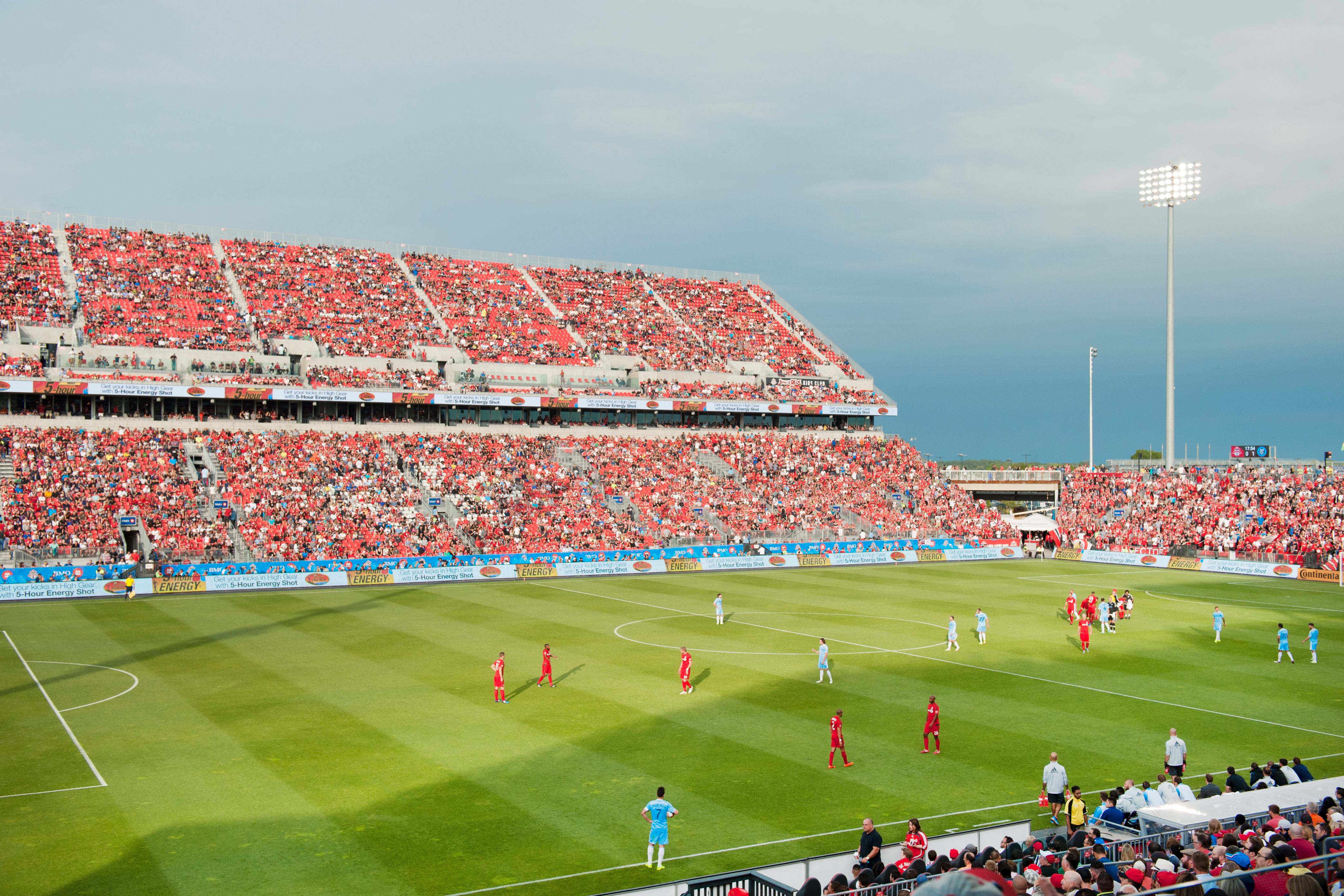 Fans at BMO Field, home of the Toronto Football Club and a FIFA World Cup 2026 venue