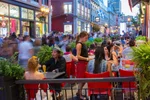 Patio on Saint-Jean Street in Old Quebec