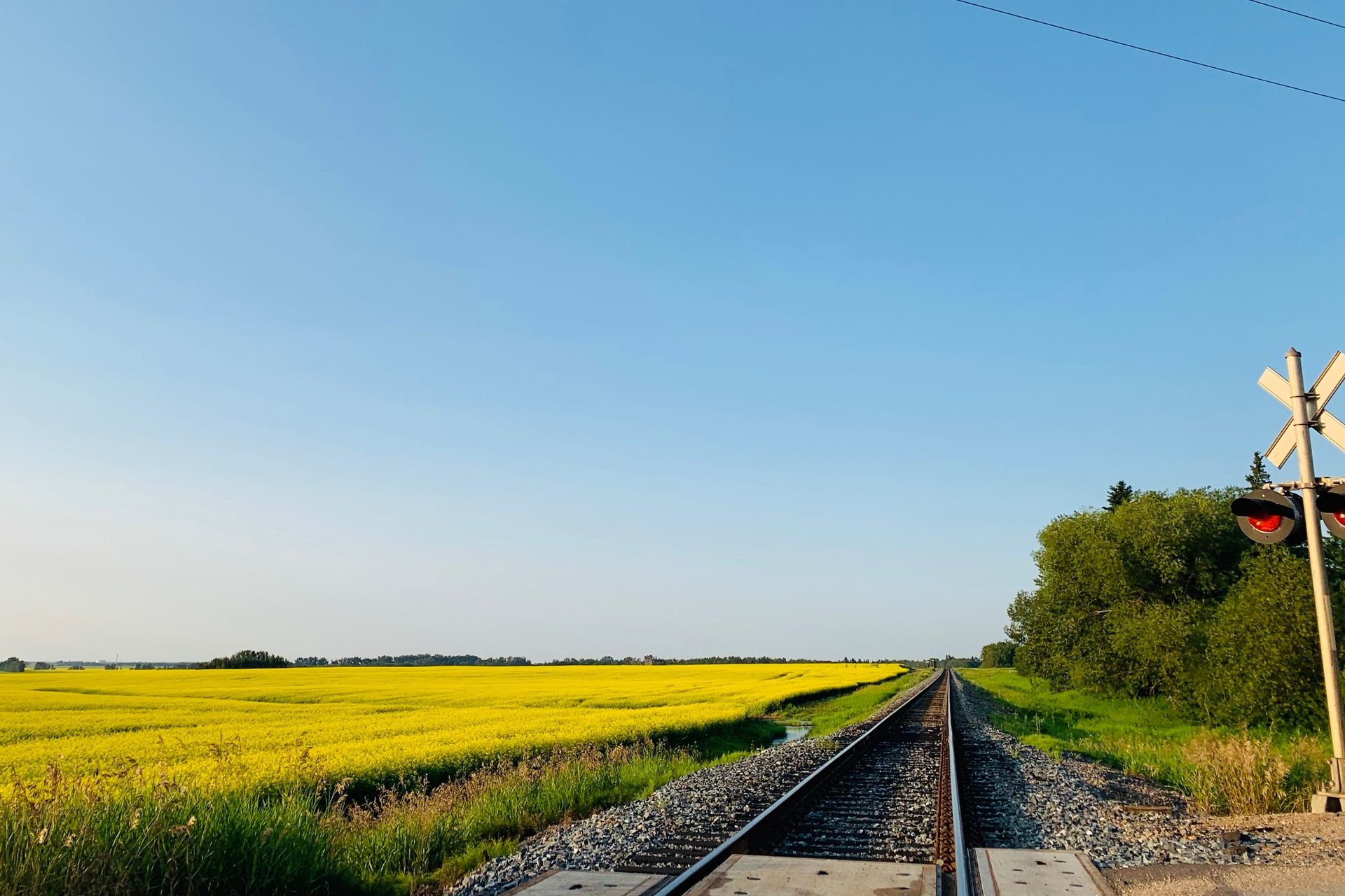 The prairies on a trans-Canada train tour 