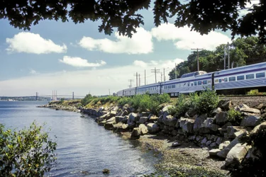 VIA Rail Ocean train on an across Canada trip