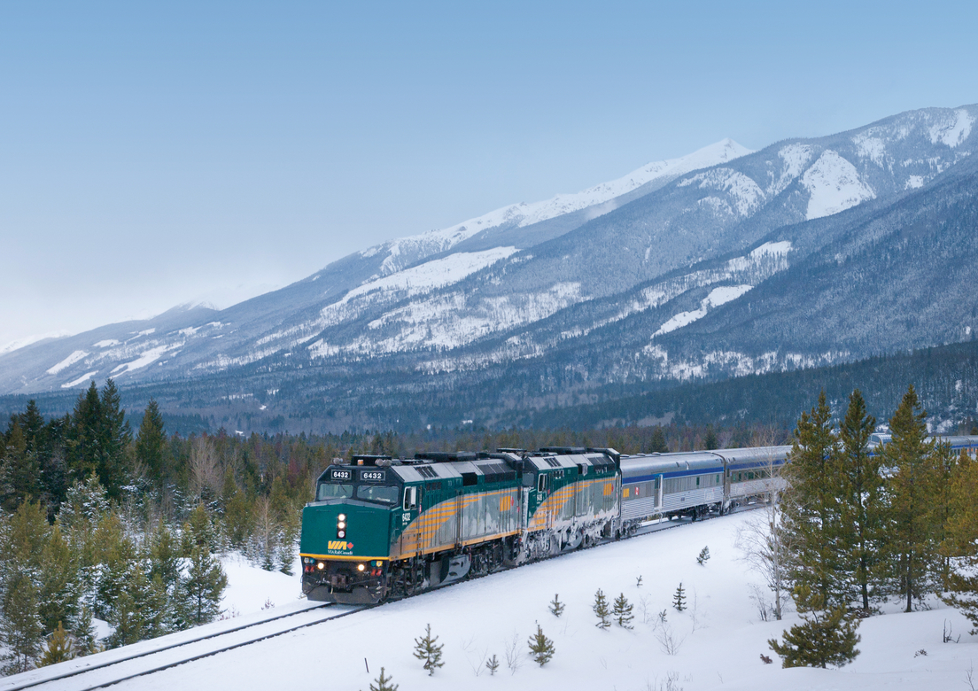 Prestige Class VIA Rail Canadian Train Stops - Westbound