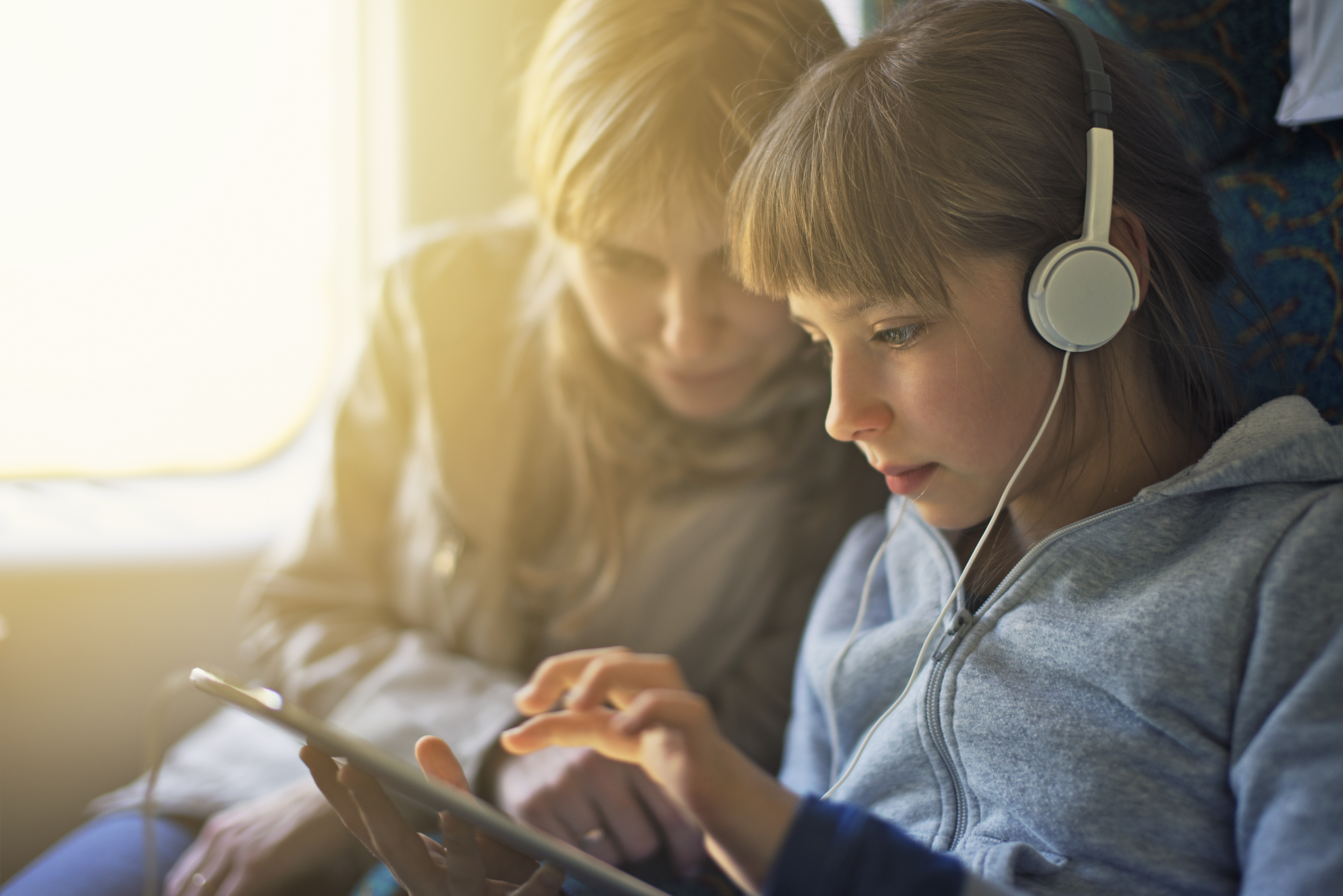 Relaxing on the Canadian train 