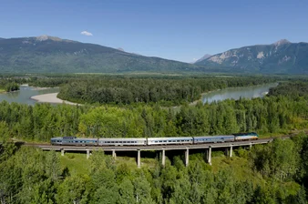 The Canadian is a luxury sleeper train across Canada