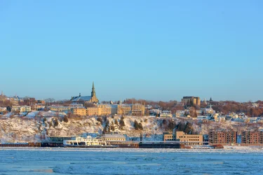 Clear winter skies
