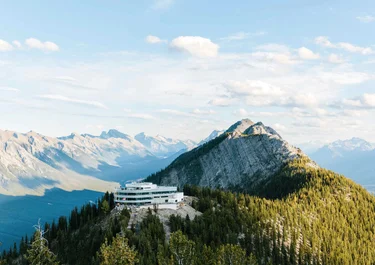 The gondola in Banff, one of the top places to stop on a Calgary train vacation