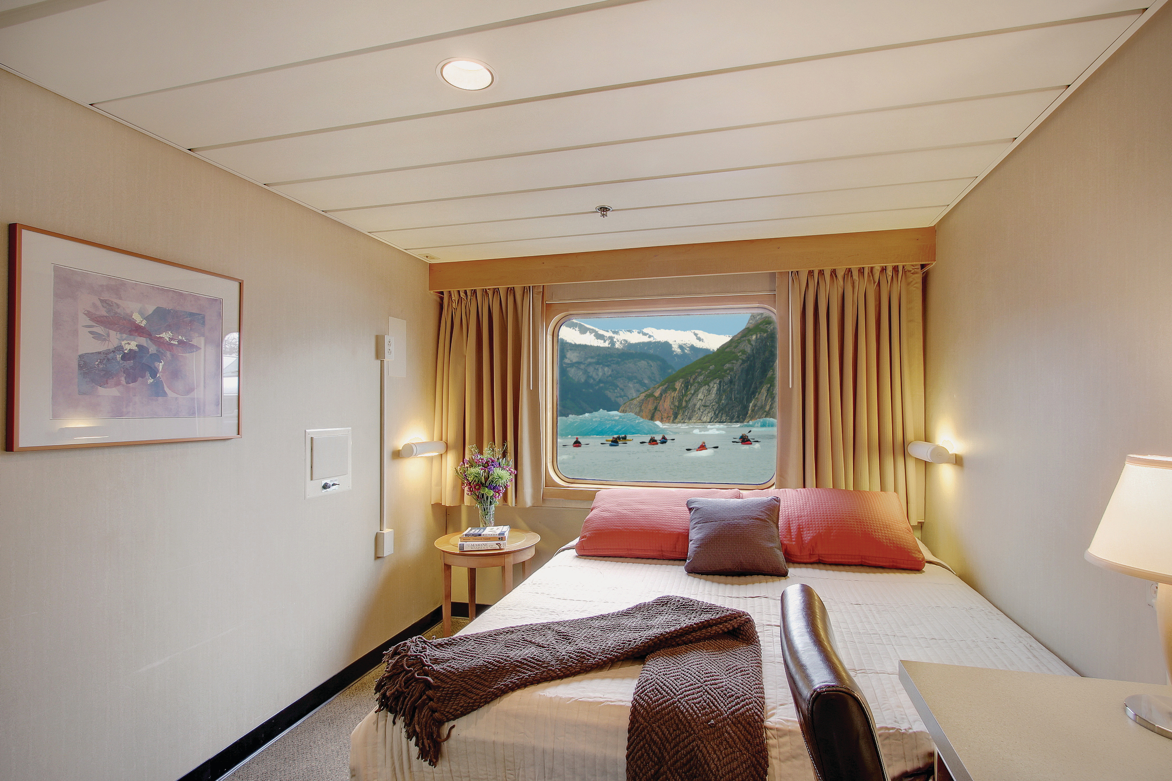 See inside Alaska cruise and train tour: Safari Endeavour Captain room