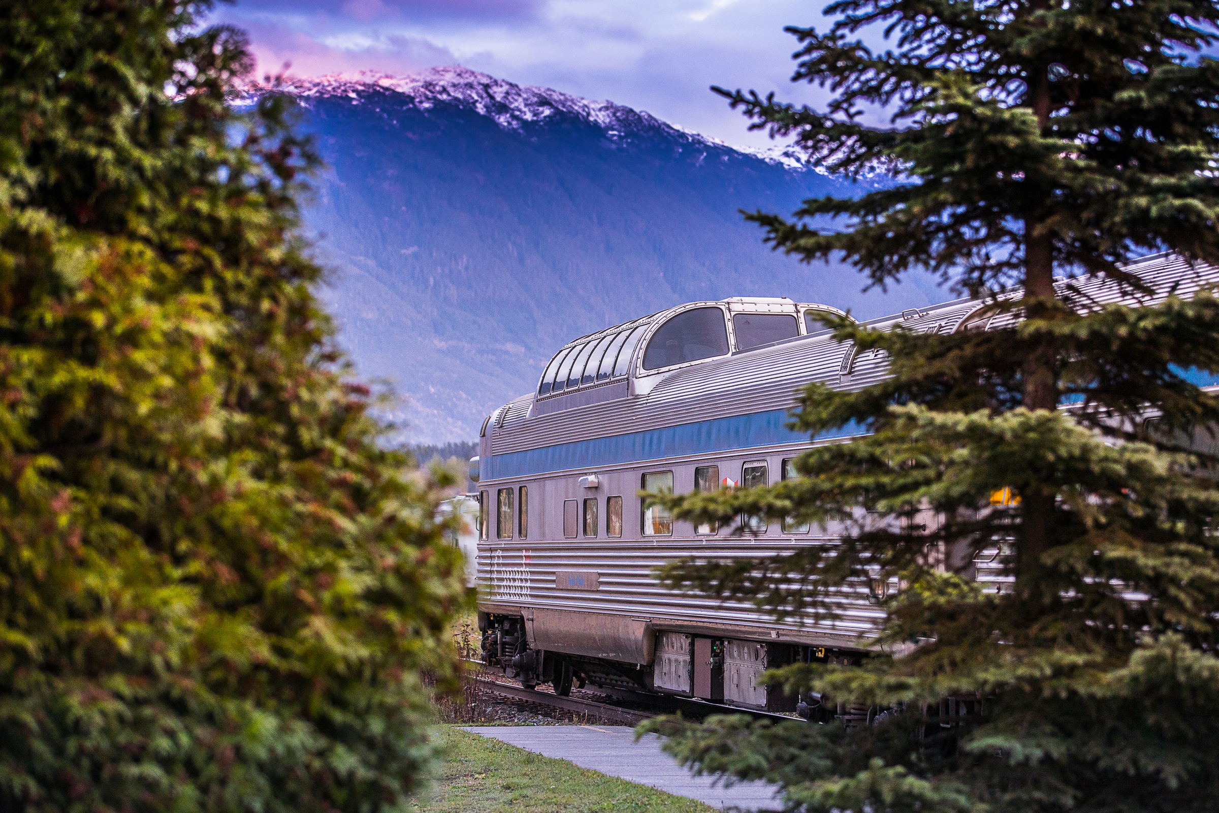 Train from Vancouver to Jasper