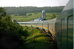 VIA Rail to Miramichi, then travel to Prince Edward Island