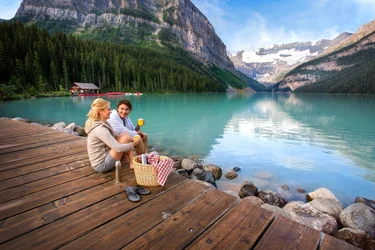 Enjoying Lake Louise and Transfer to Banff
