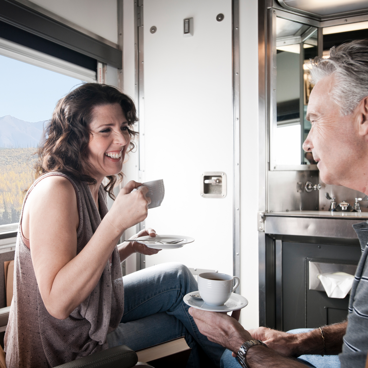 Service class on Alaska cruise and train tour: VIA Sleeper Plus cabin